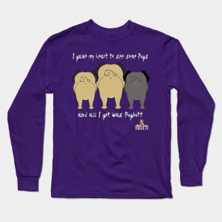 Pug Butt for Hearts Long Sleeve T-Shirt